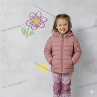 کاپشن گلبهی بچگانه 